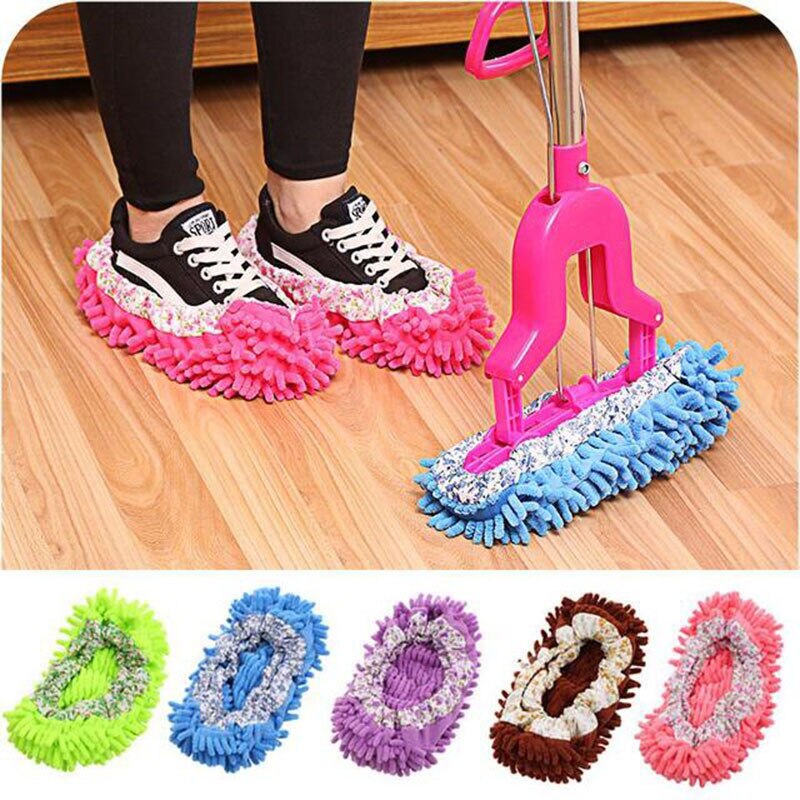1pcs Cleaning Foot Cleaner Shoe Mop Slipper Floor Dusting Cover Convenient Practical Home accessories Cleaning Tools