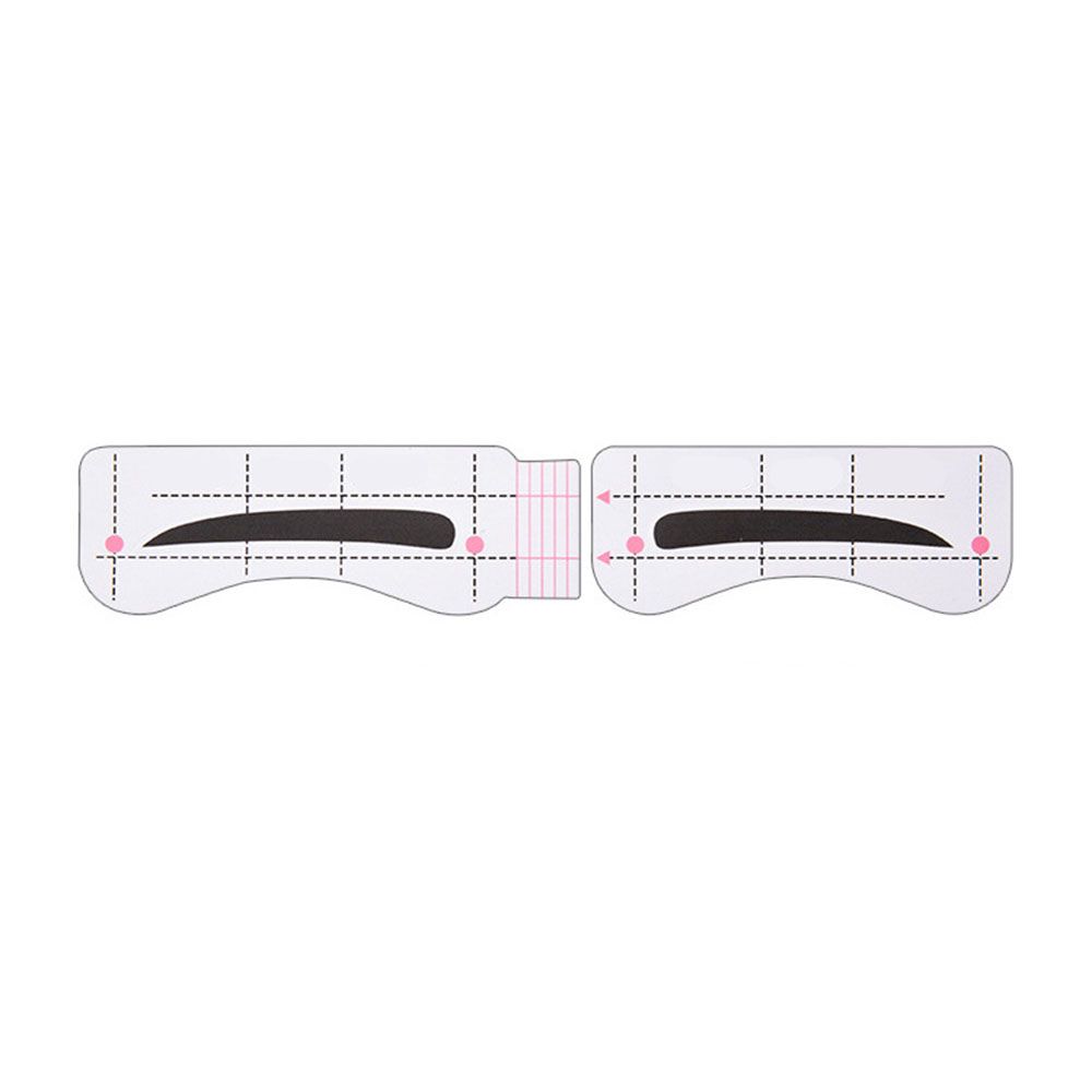 10 Vellen Wenkbrauw-Vormige Lui Tekening Wenkbrauw Kaart Quick Wenkbrauw Sticker Een-Lijn Wenkbrauw Make-Up Extra Tool Set verstelbare: 01