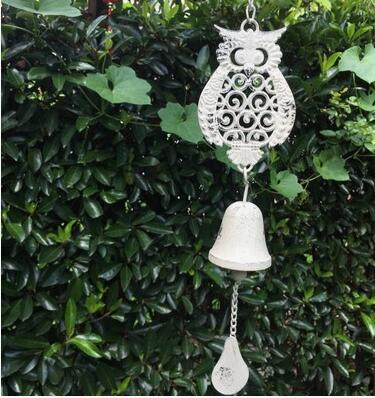 Campanas de viento de búho Feng Shui para exteriores, decoración de hierro forjado para jardín, Villa, casa, patio, adornos, balcón, artesanía de comestibles: style3