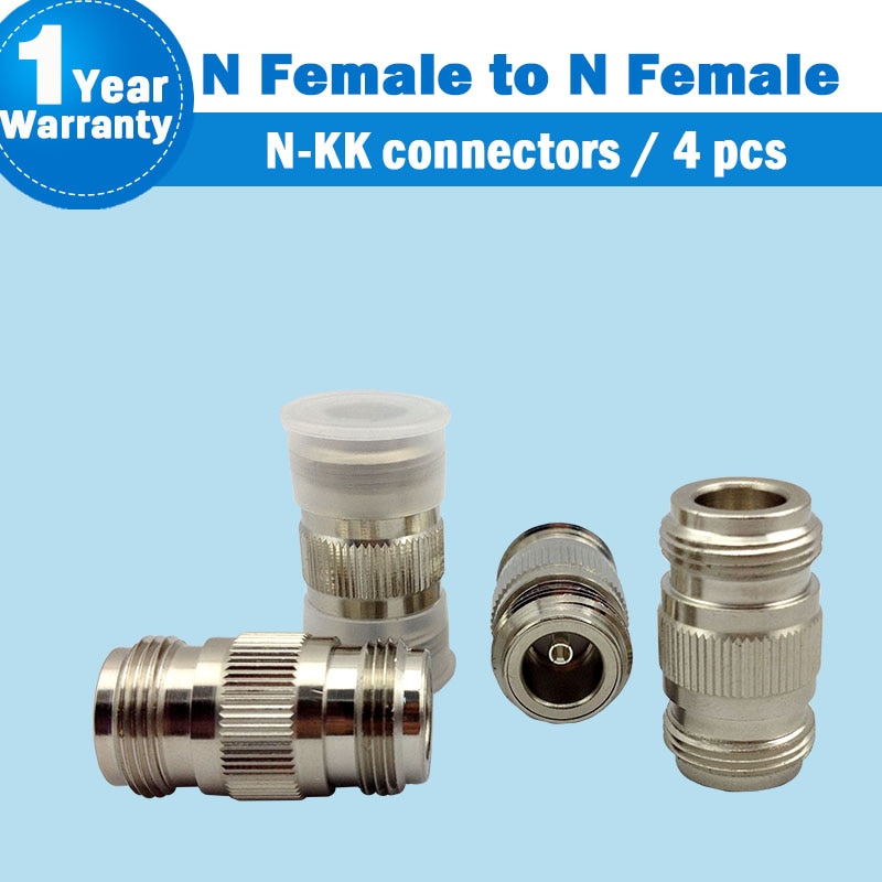 N Female To N Female Straight Joint For 2g 3g 4g Mobile Signal Repeater Booster Amplifier Connectors for 4 pcs N-KK S27