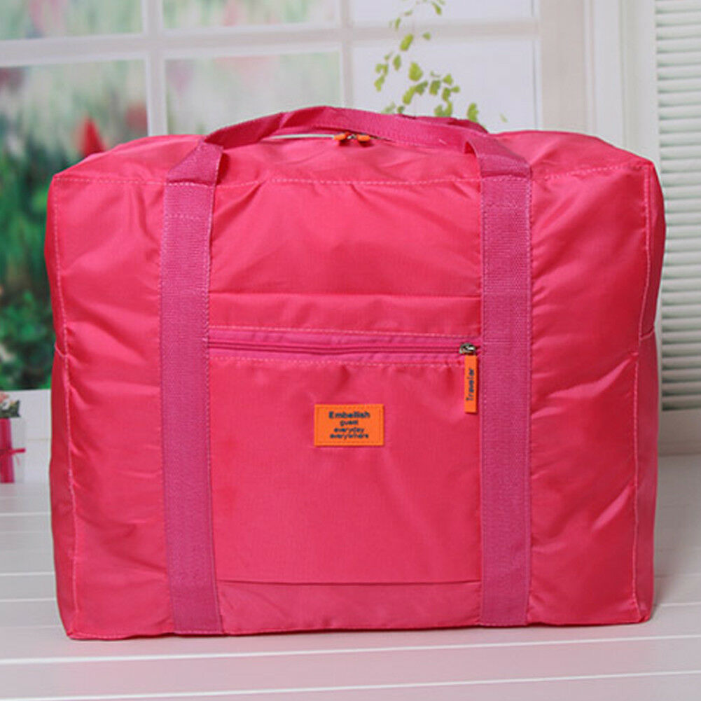 Grote maat Opvouwbare Reizen Opslag Bagage handbagage Organiseren Waterdichte Reistas Duffle: Rose Red
