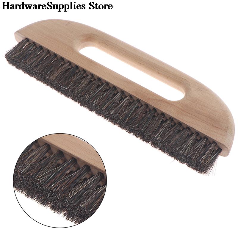 thumbnail image 2 of KUMGROT Wallpaper Smoothing Brush - Horse Hair Brush With Wood Handle For Wallpapering, 3 Or 4 Row Options 2 of 9