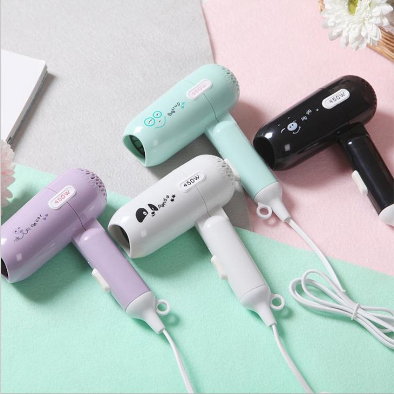 Foldable Portable Mini Hair Dryer Beauty Home Travel Hair Dryer Small Power Hair Dressing Styling Appliance 220V 450W