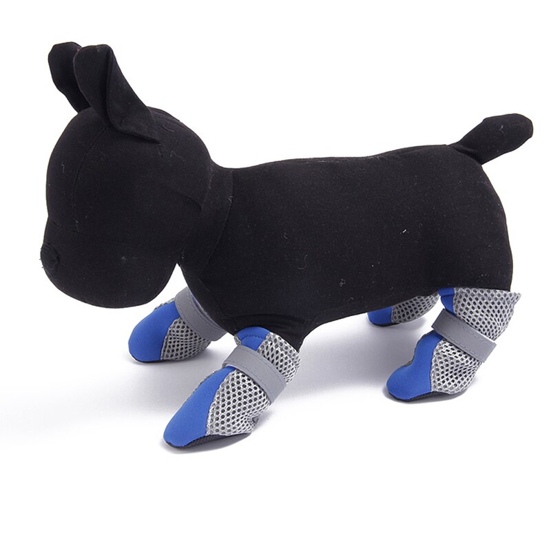 4Pcs/set Pet Dog Rain ShoesDog Booties Rubber Portable Anti Slip Waterproof Dog Cat Rain Shoes Autumn and Winter S/M/L/XL