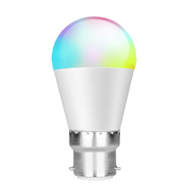 Led Wifi Slimme Lamp Dimbare Rgb Lamp E27 E26 B22 Voor Alexa Google Huis Changing Dimmen App Controle Lamp voor Alexa/Google: B22