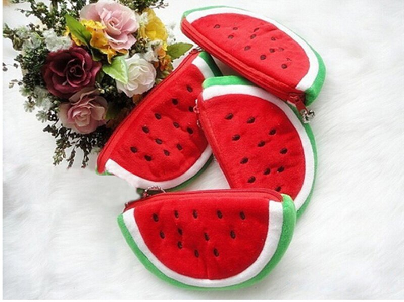 1pc Big Volume Watermelon Fruit School Kids Pen Pencil Bag Case Pendant School Supplies Size:14.5*8.5cm