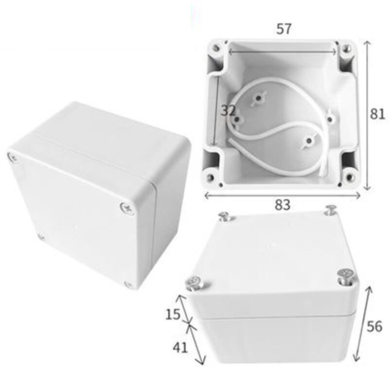 Waterproof Plastic Enclosure Box Electronic Project Instrument Case Electrical Project Box Outdoor Junction Box Housing