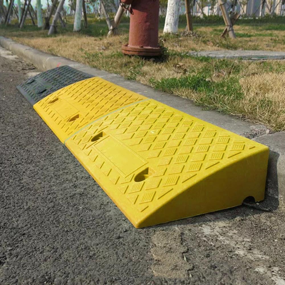 Portable Lightweight Curb Ramps Heavy Duty Plastic Threshold Ramp Kit for Car Trailer Truck Bike Motorcycle