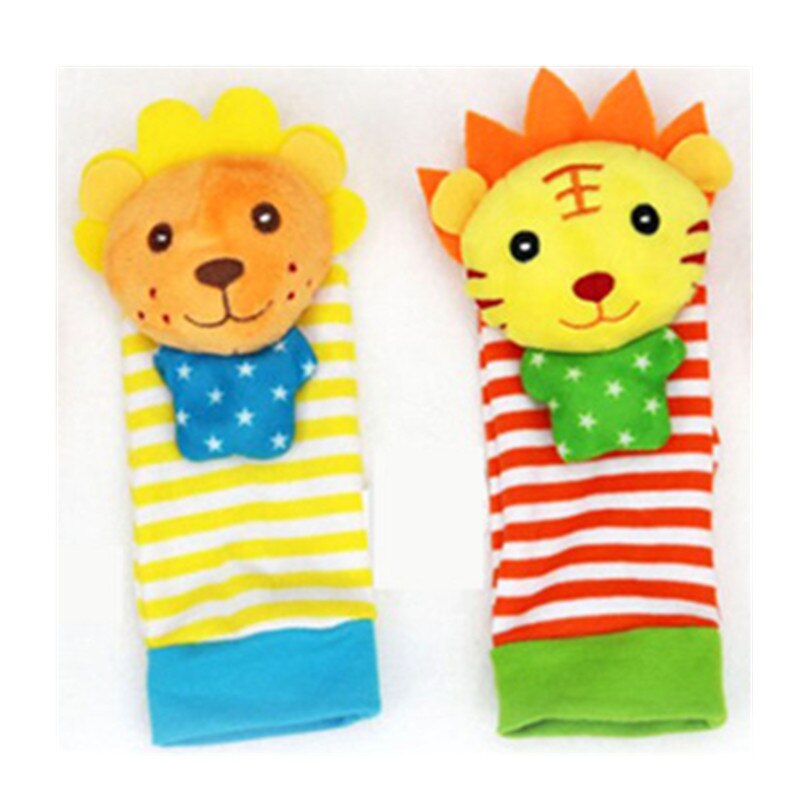 Sozzy-SONAJA de muñeca con dibujos de cebra para bebé, calcetines suaves para bebé, conjunto educativo, el mejor , juguetes para niño y niña: O 2pcs kid socks