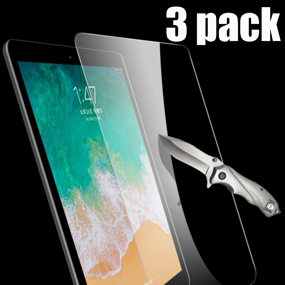 3-pack ochraniacz ekranu ze szkła hartowanego dla Ipad 2 3 4 powietrza 4 10.9 pro 12.9 11 2021 9.7 10.2 7th 8th 9th generacji 10.5 mini 5 6