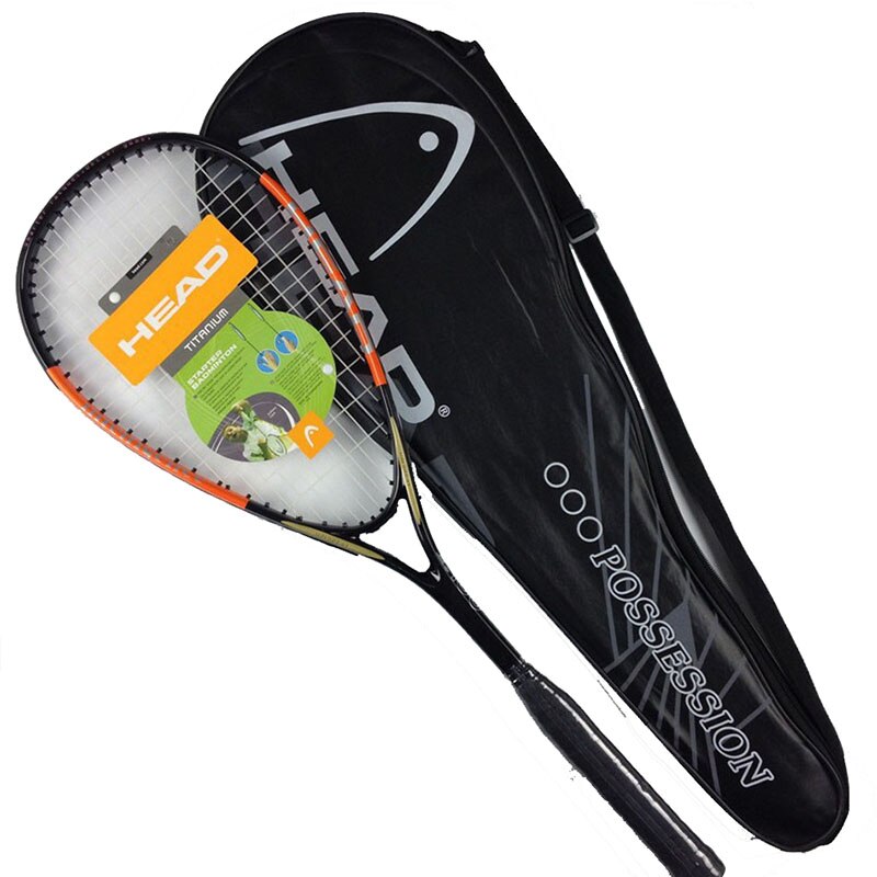 HEAD Carbon Squash Racket 1 Piece Padel With Original Squash Bag String Sports Training raquete de squash racquet: Orange