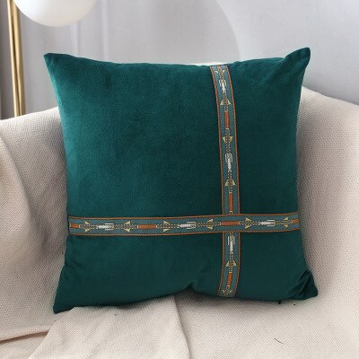 Retro häst borstat midja kuddfodral hem dekorativ bäddsoffa bil säng kuddar kuddfodral polyester örngott: 2 / 45 x 45cm