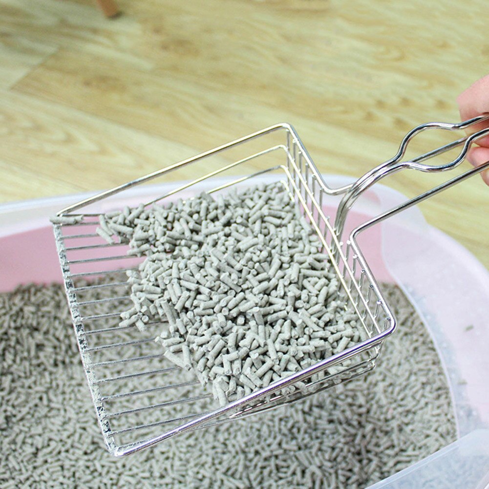 Cozy Stainless Steel Pet Sand Cleaning Tools Puppy Kitten Products Toilet Litter Scoop Poop Shovel for Dog Cat Scoop Poop Shovel