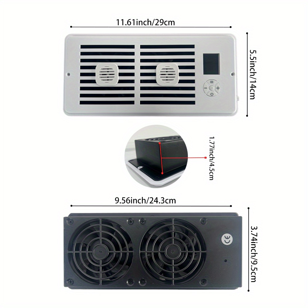 Home intelligent silent fan with aromatherapy duct booster, intelligent constant temperature control ventilation fan booster