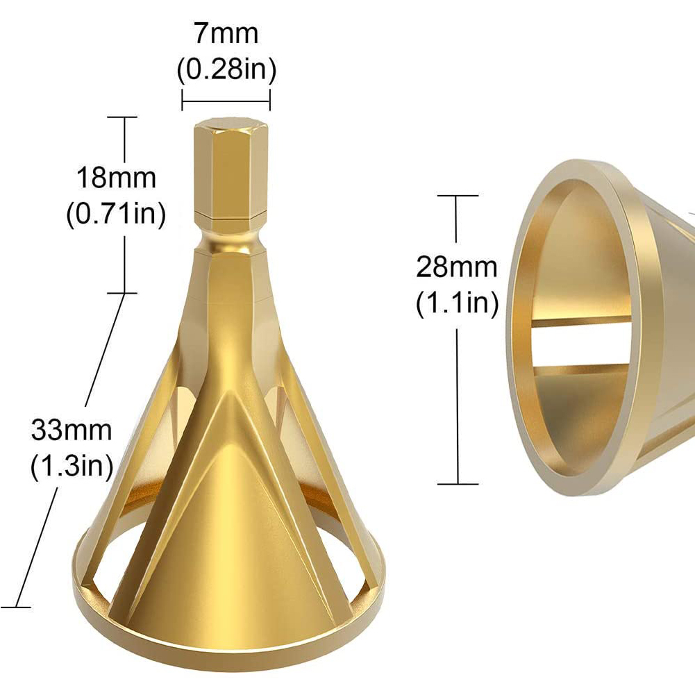 Hex Handle HSS Deburring External Chamfer Tool Stainless Steel Remove Burr Tools for Metal Drilling Tools