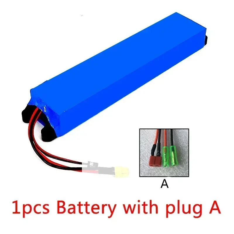 36V batterij 20Ah 18650 lithiumbatterij 10S3P 20000mAh 500W Dezelfde poort 42V elektrische S-scooter M365 E-BK Power batterij met BMS: GRIJS