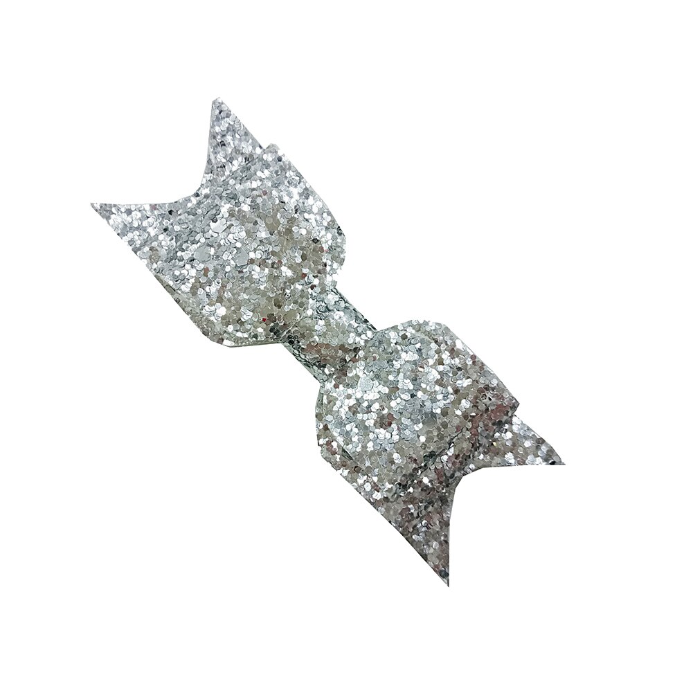 Hoofdtooi Side Clip Netto Rood Hetzelfde Boog Haarspeld Kant Clip Eenvoudige Haarspeld Haar Accessoires: silver 01