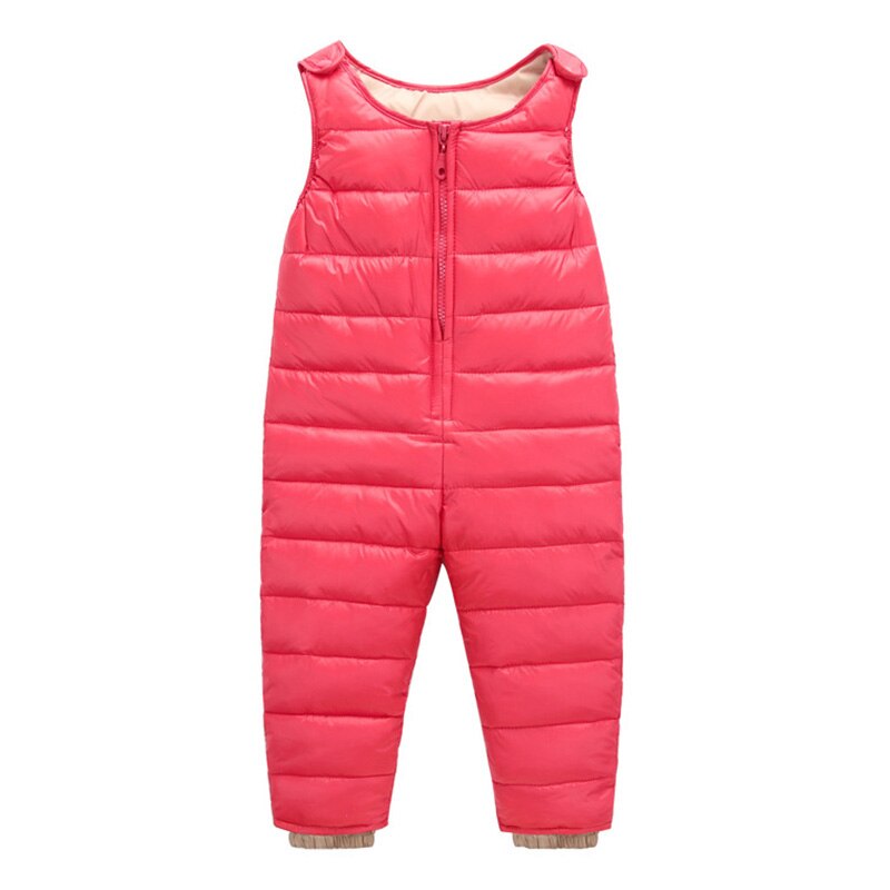 Kinderoveralls winter kinder donsjack overalls jongens en meisjes dikke warme peuter baby kinderkleding: Bz1922 rode / 1t
