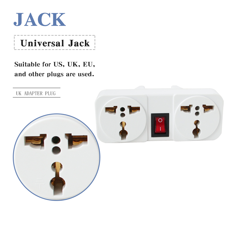 UK Plugs Adapter Universal EU US AU To UK Electrical Socket Travel Wall Adaptor With Switch in England Ireland Singapore