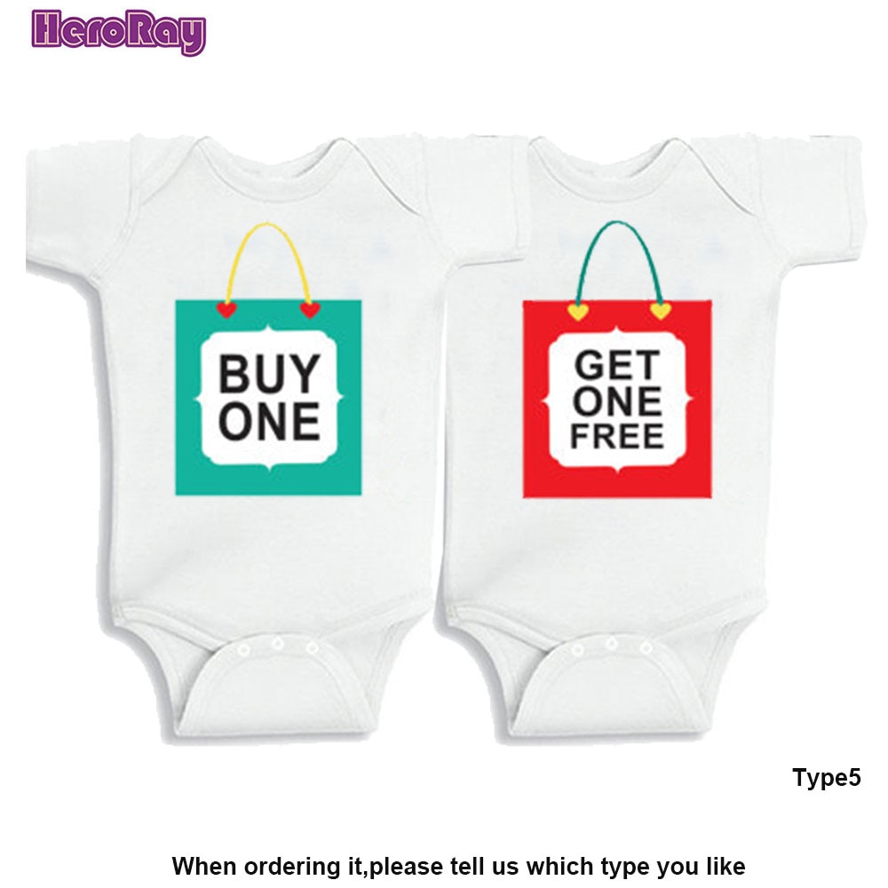 Beste Baby zwillinge Baby 100% Baumwolle Kleidung Zwillinge einstellen Kaufen eins werden kostenlos Baby Kurzarm Gesamt Outfit Schlingpflanze 0-12 Mt