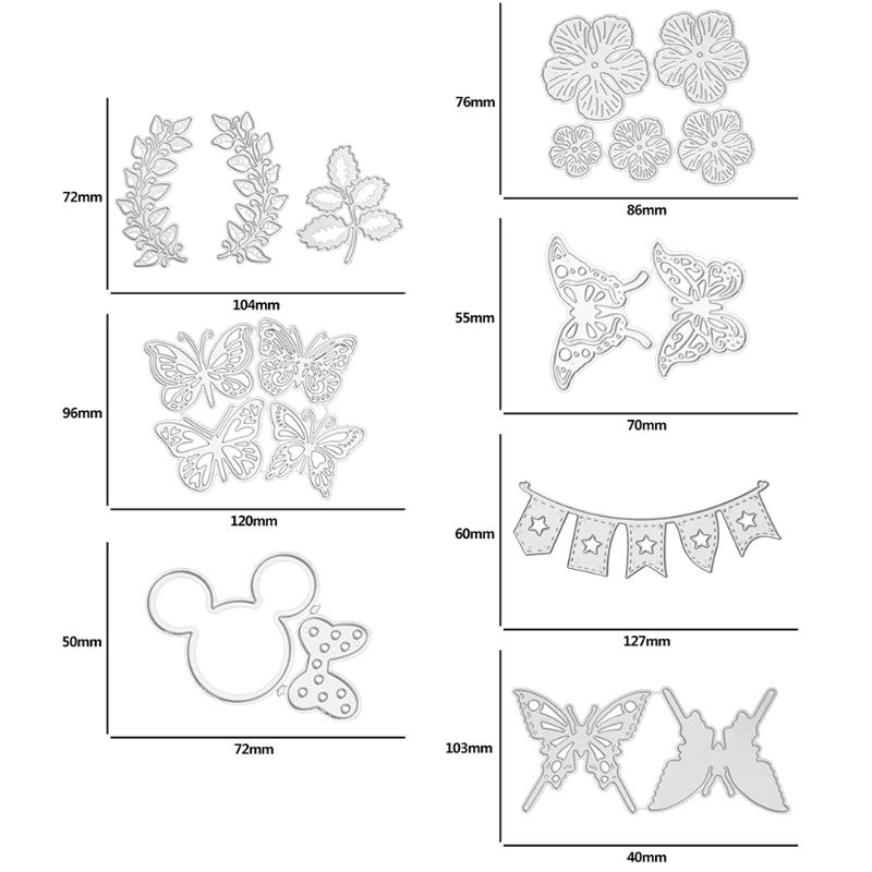 Metal Cutting Dies Circle Frame Stencils For DIY Scrapbooking Embossing Paper Wedding Cards Die Cuts Photo Album Making Craft