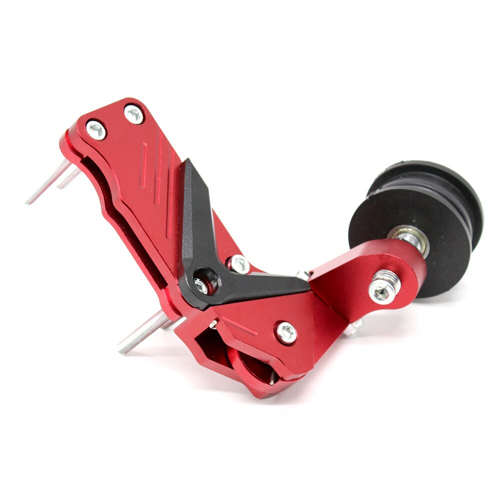 Profesjonalny regulator łańcuch motocyklowy czarny czerwony automatyczny regulator napinacz łańcucha ze stopu aluminium na większość motocykli