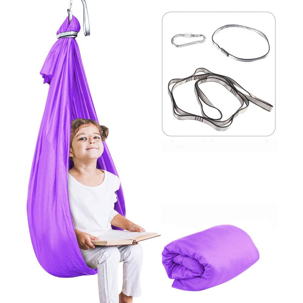 Kid Zintuiglijke Swing Indoor Yoga Hangmat Therapie Seat Stoel Huis Cuddle Swing Geweldig Voor Autisme Adhd Verwerking Stoornis