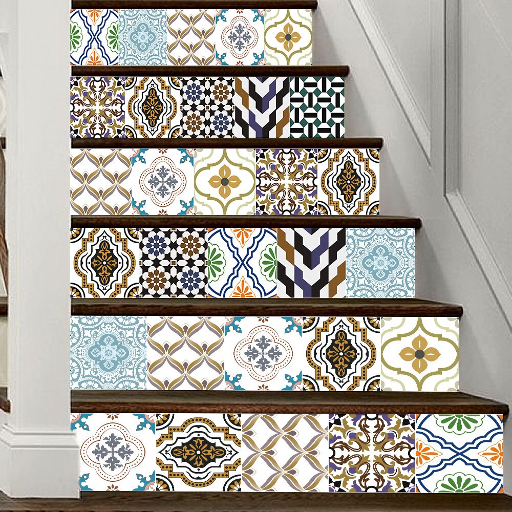 Self-adhesive innovative stairs stickers living room DIY England decorative home waterproof wall stickers