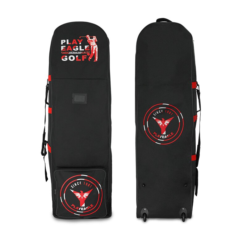 Playeagle Golf Luchtvaart Tas Met Wielen Opvouwbare Dubbele Rits Lichtgewicht Trolley Cover Met Sluizen Golf Reistas