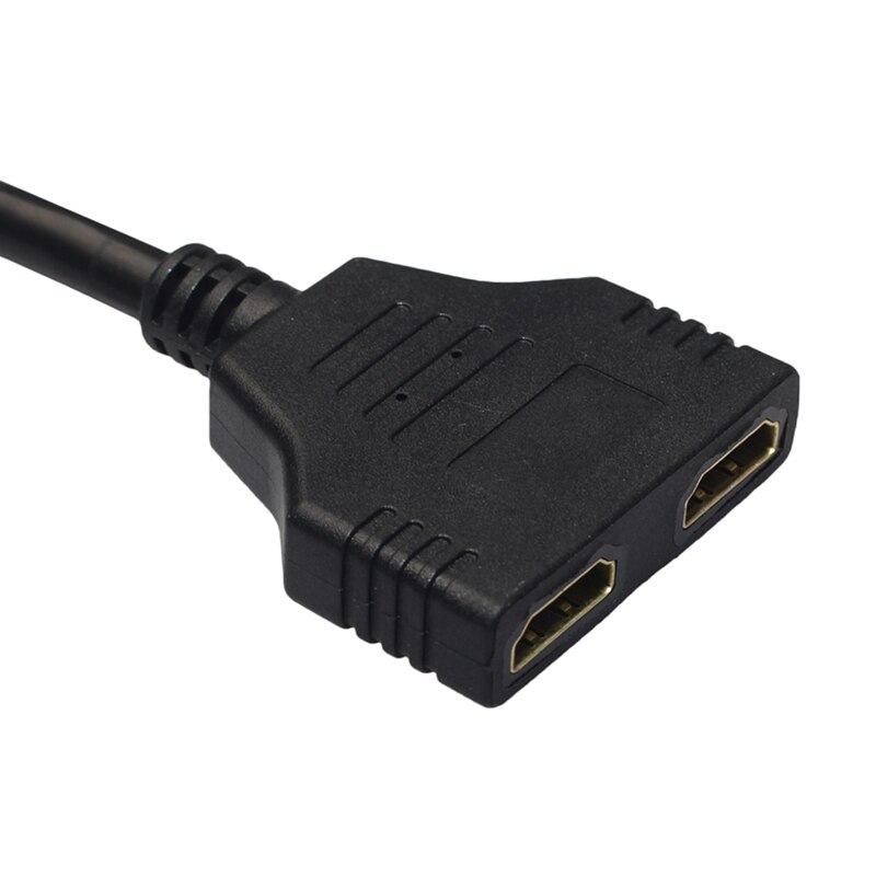 Cable HDMI Splitter Cable 1 Male to Dual HDMI 2 Female Y Splitter Adapter in HDMI HD LED LCD TV 30cm