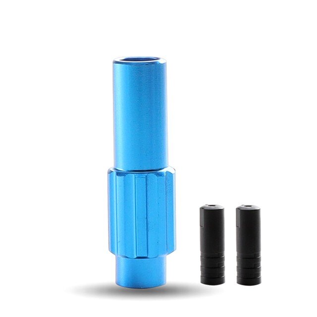 Cavo cambio bici puntali di regolazione coassiali cambio in linea lunghezza deragliatore vite barilotto MTB velocità variabile linea di trazione congelamento centrale: blu