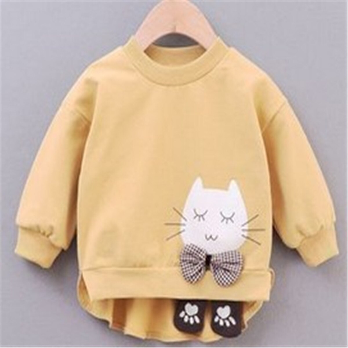 Cartoon Splash Playful Kitty Cat Sweatshirt main image 0
