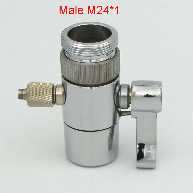 Adaptateur de déviateur d'aérateur de robinet en métal pour le commutateur de valve d'accessoires d'irrigateur Oral pour l'épurateur d'eau: Male M24