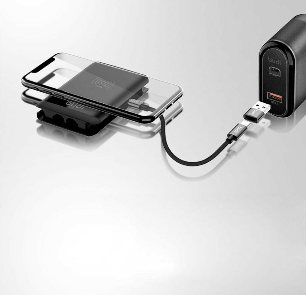 Multifunctionele Universele Smart Adapter Card Opslag Datakabel USB Doos Draadloos Opladen Voor iphone Voor xiaomi Voor huawei