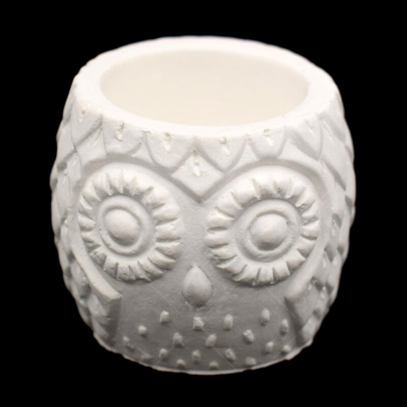 Trwała silikonowa sowa doniczka formy cementu DIY soczyste zrobić formy obsadka robić pióra R9JC