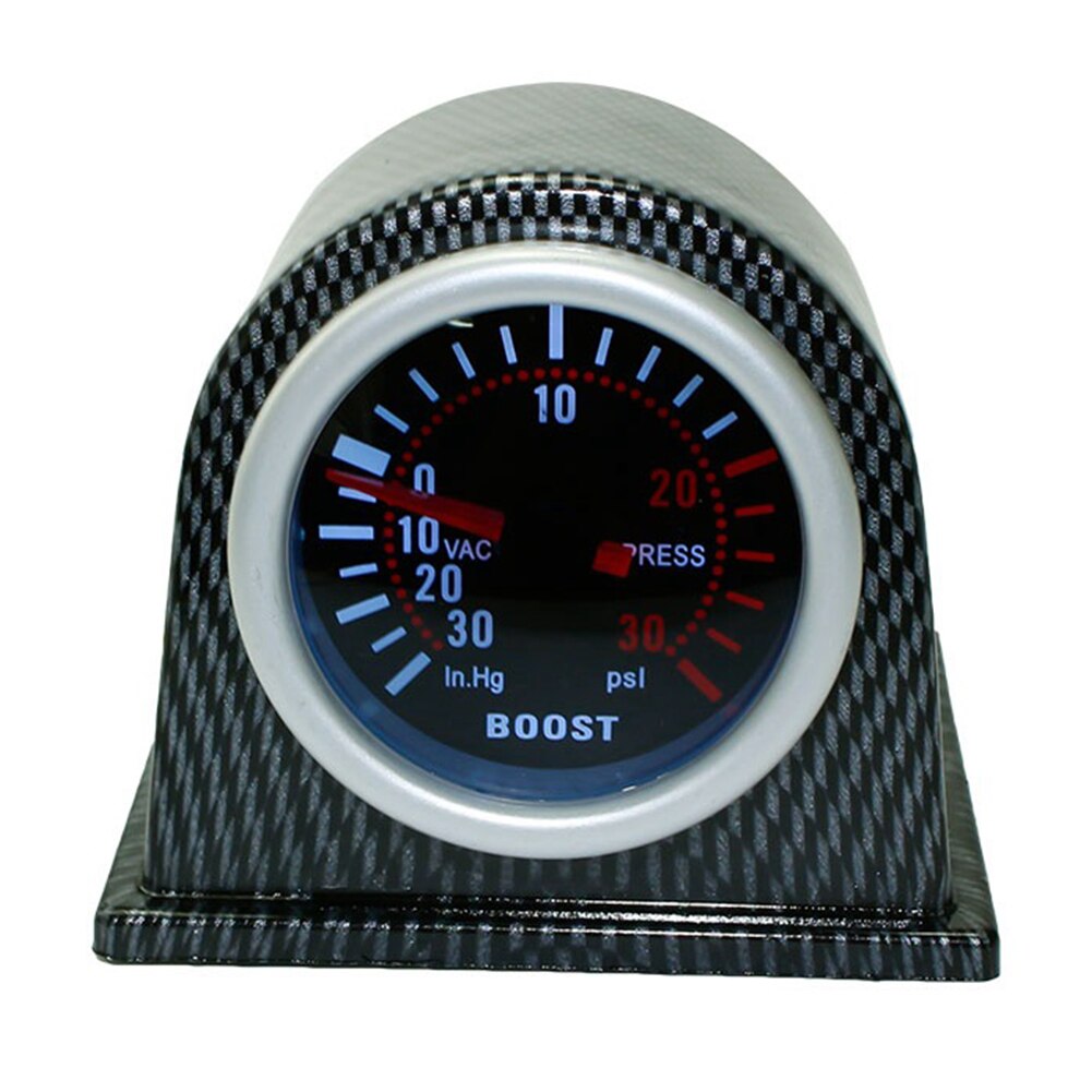 2in 52mm Motorcycle Parts Press Meter Turbo Boost Gauge Kit Pointer Display Led Car Digital Universal Smoke Lens 0-30PSI ABS