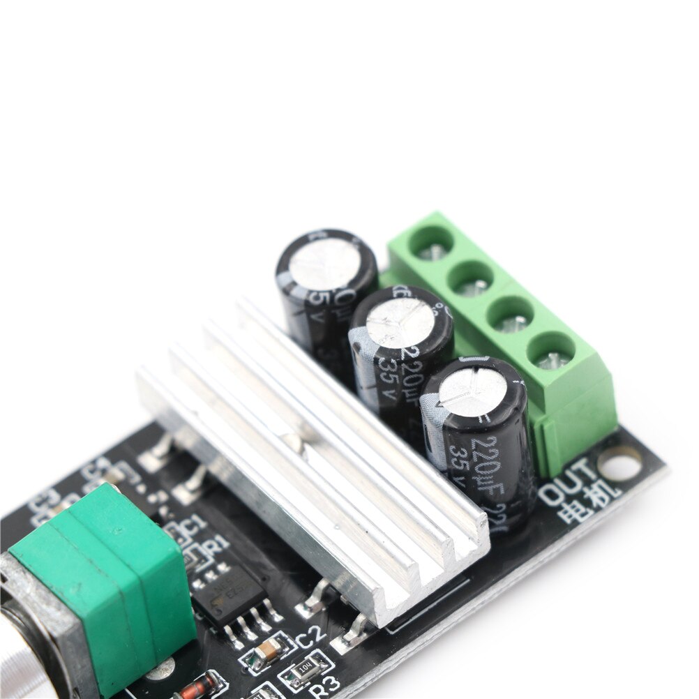 1Pcs Adjustable Variable Speed Control With Potentiometer Switch DC 6V 12V 24V 28VDC 3A 80W PWM Motor Speed Controller Regulator