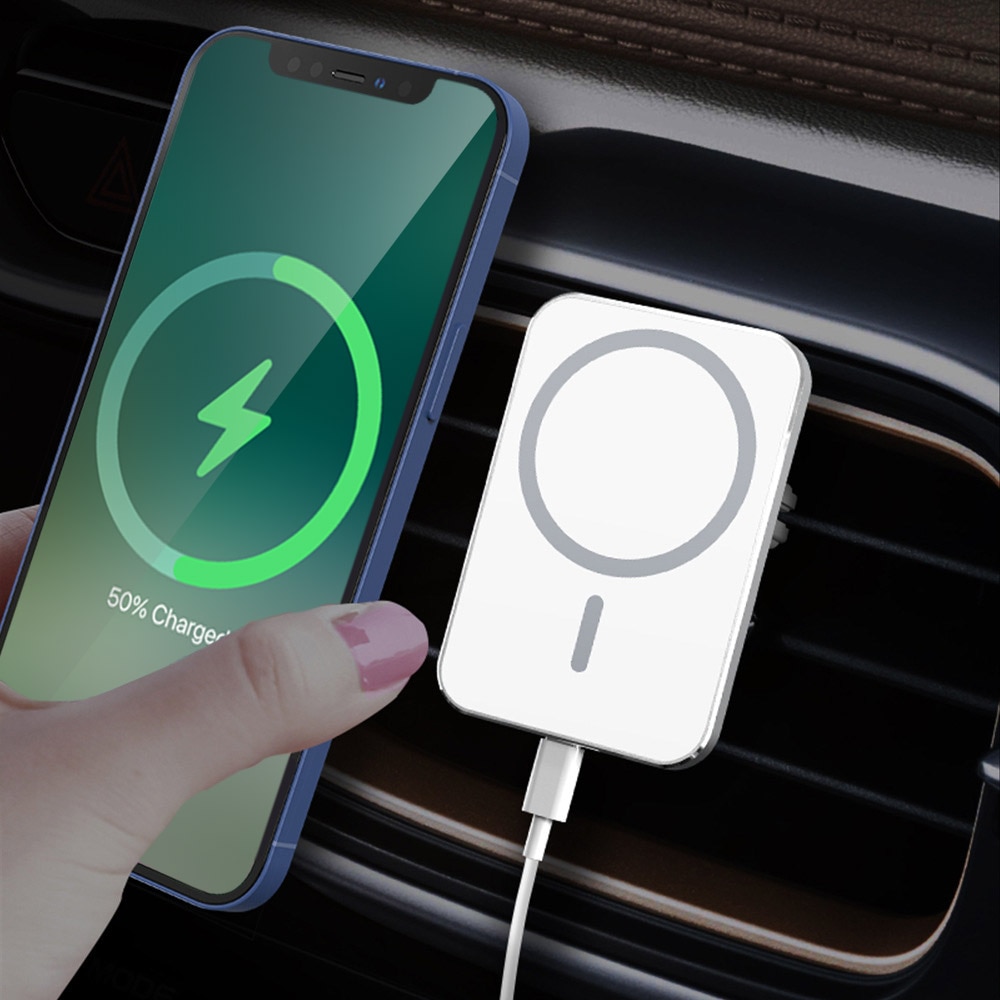 Neueste Magnetische Drahtlose Auto Ladegerät Halterung für iPhone 12 Pro Max mini Magsafing Schnelle Lade Drahtlose Ladegerät Auto Telefon Halter