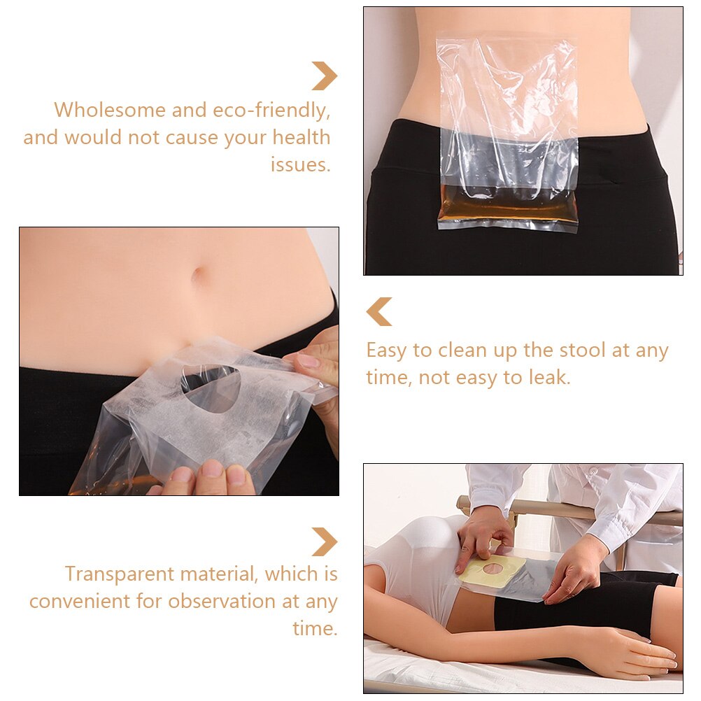 Bolsas de ostomia de 30 piezas para pacientes, bolsas de ostomia portátiles, bolsas de colostomia, bolsas de ostomia