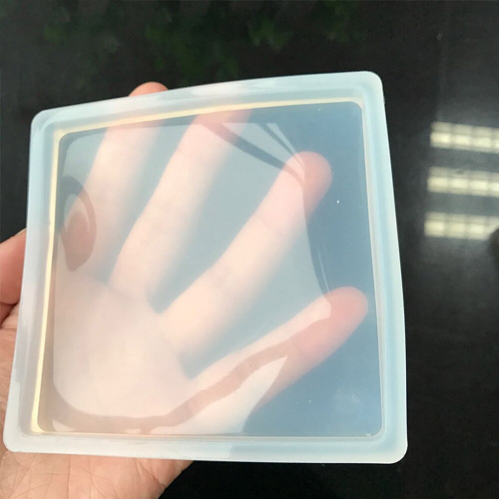 Clear Clay Molds Making Pottery Tools Ceramics Molds Polymer Clay Resin Craft Mould Round Oval Square Shaped Silicone Portable