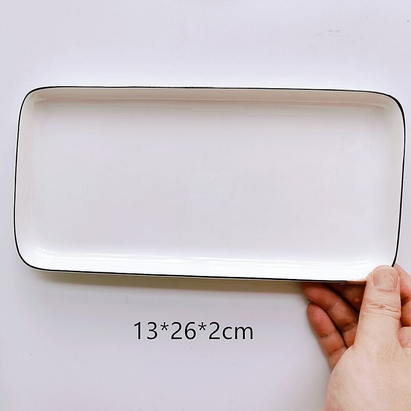 Ceramic palette Watercolor Painting Dish White Porcelain Color Palette Art Supplies Office profession painting Ceramic supplies: 13 x 26 x 2cm