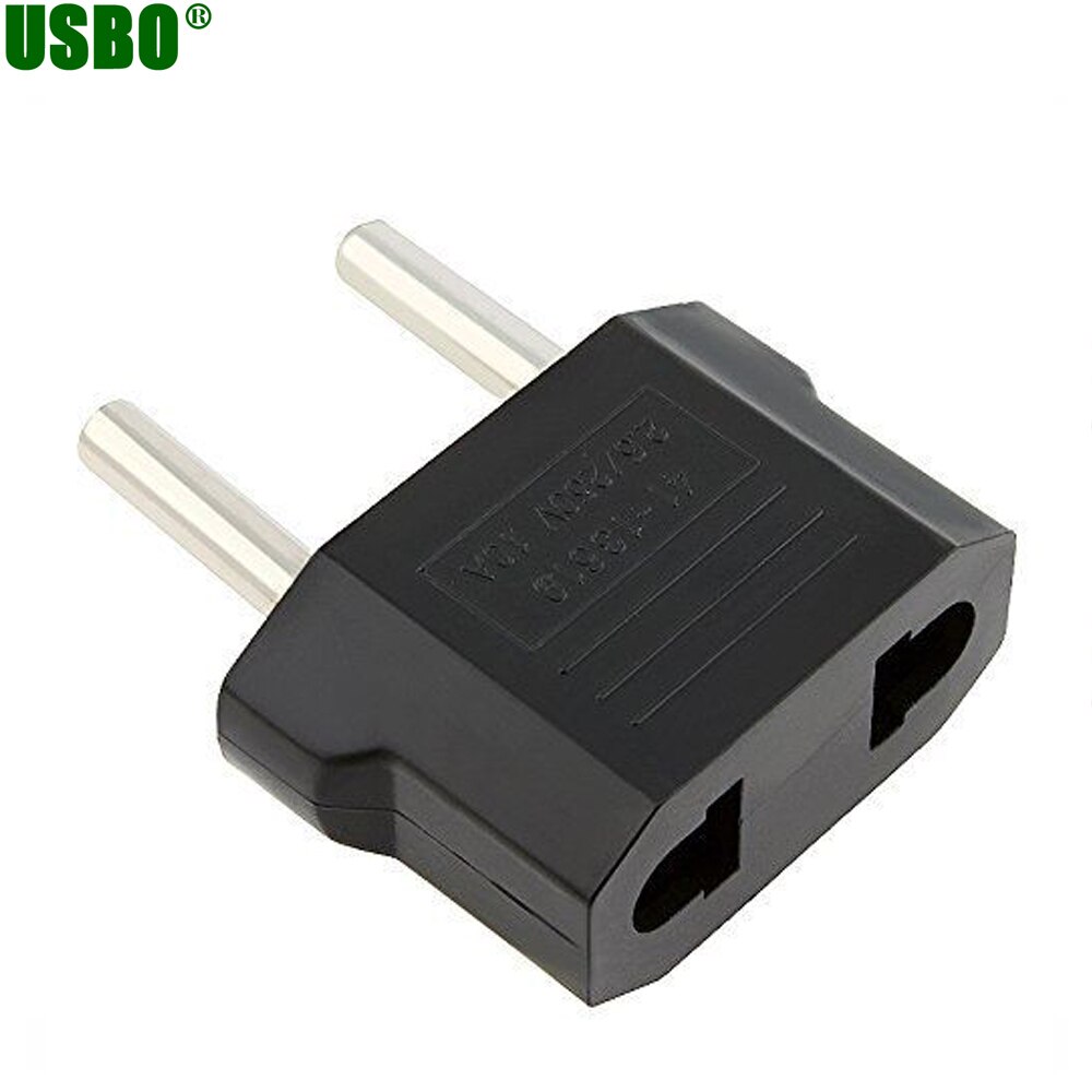 10PCS european US to EU mini convert plug adapter russia germany franch electrical ac power connector euro travel small plug 6a