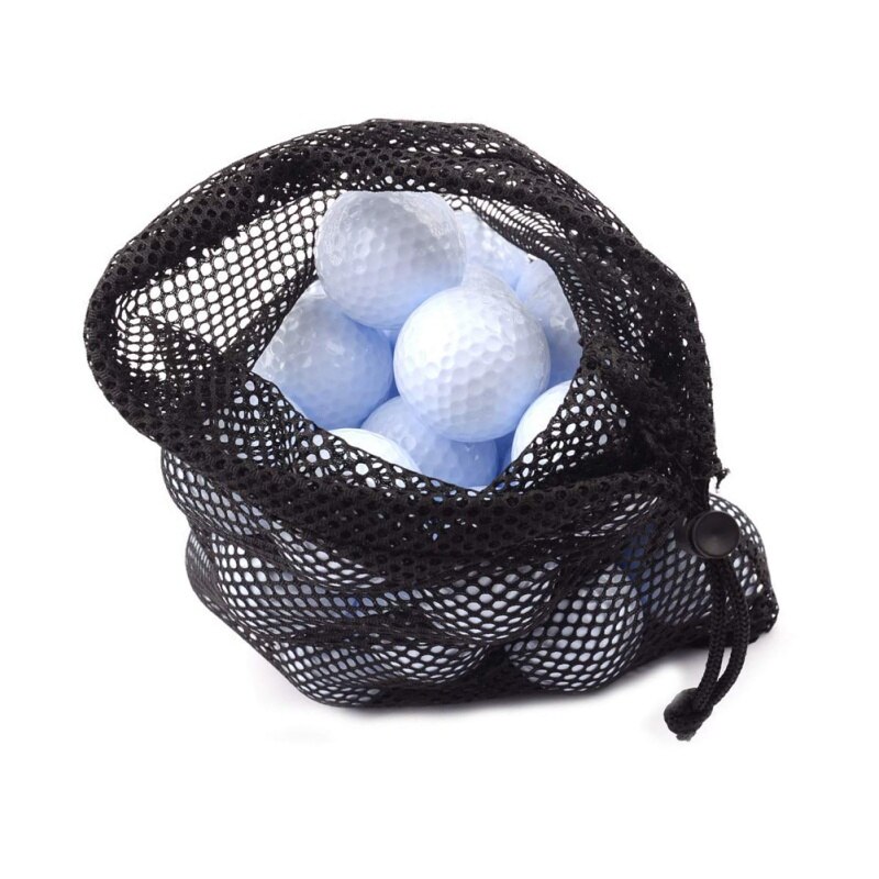 Golf tennis net taske udendørs sport nylon mesh pose golf hold op  to 45 bolde holder golfbolde opbevaring lukning træningshjælp