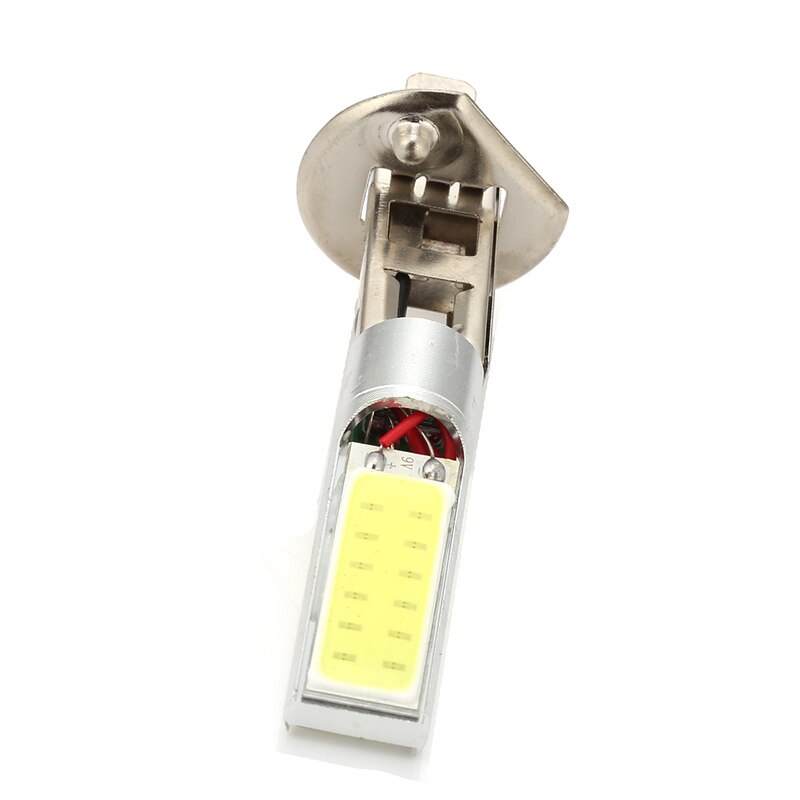 2 stk bil led forlygter hvid 6000k fjernlys/nærlys  h1 cob led bil forlygter drl kørelys lygter 8*1.3cm bil lys