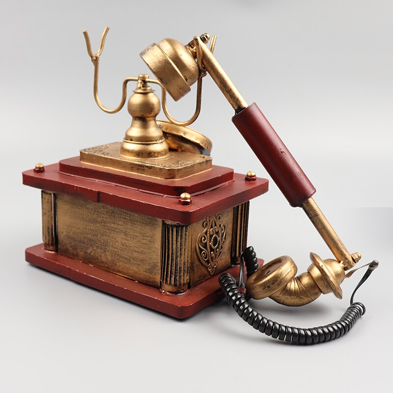 Creativiteit Telefoon Vaste Model Ornament Artcraft Collection Retro Decor Office Kamer Huis Bar Club Pub Decoratie