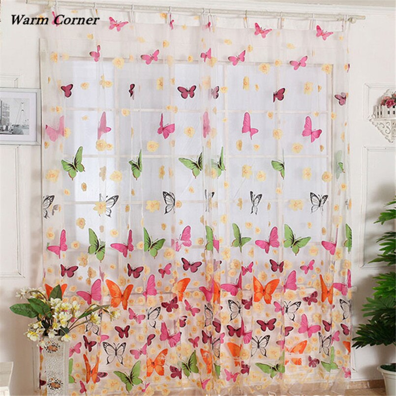 Warm Corner LM 100*80cm Embroidery Roman Curtain Window Blinds For Bathroom Tulle Sheer Shower Sept 1