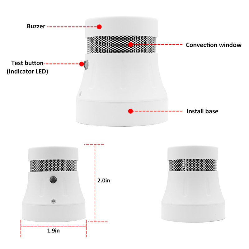 Cpvan Tuya Wifi Rookmelder 3 Jaar Levensduur Batterij Rookmelder Sensor Smart Home Security System Fire Alarm Detector Sensor