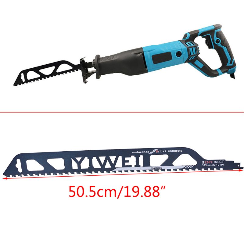 505mm Demolition Masonry Reciprocating Saw Blade for Cutting Bricks Concrete Cemented Carbide Teeth Blades G8TB