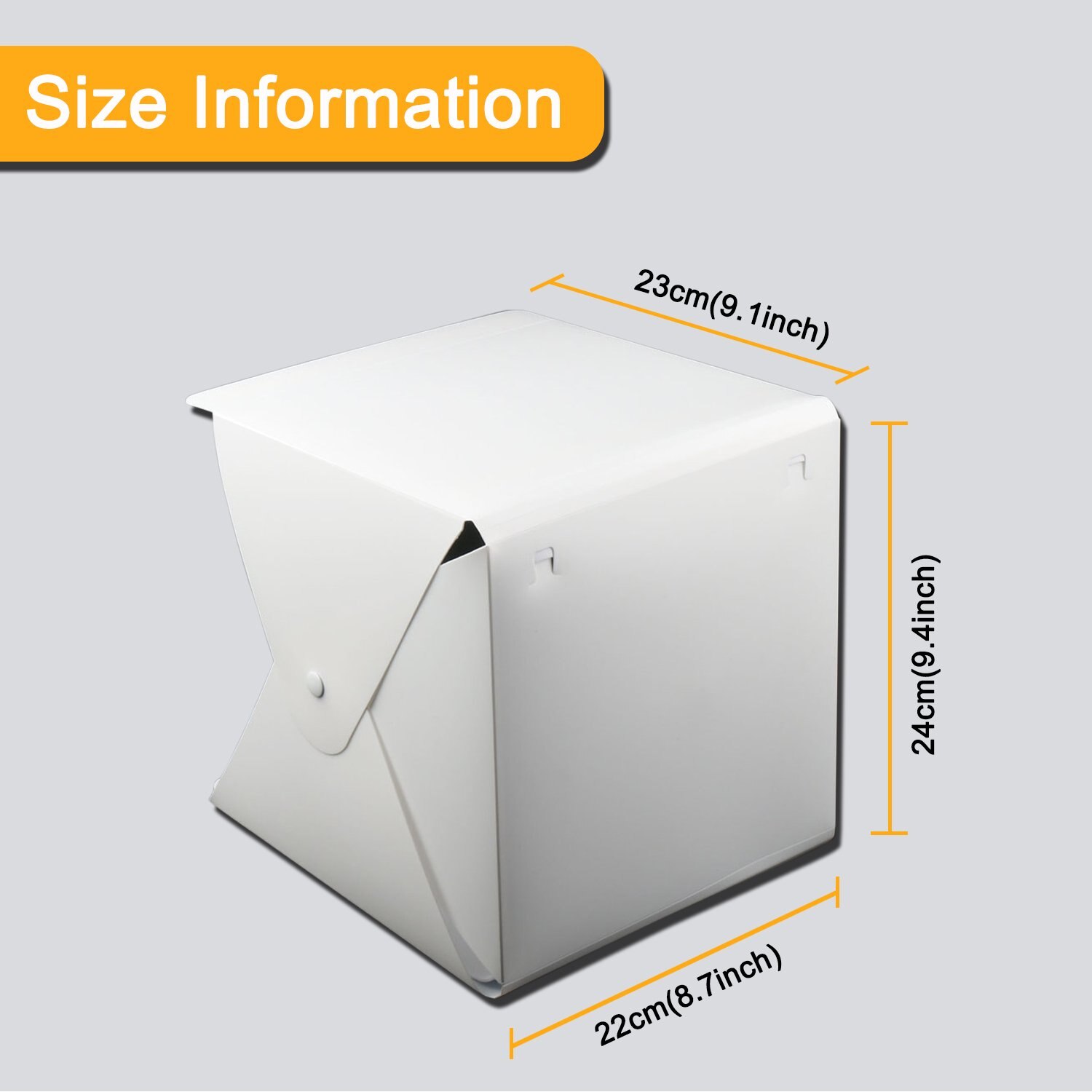 2022 Waterproof Dustproof Backdrops Ring Lightbox Folding Portable Photo Studio Box 4 Backdrops Studio Shooting 24*23*22cm