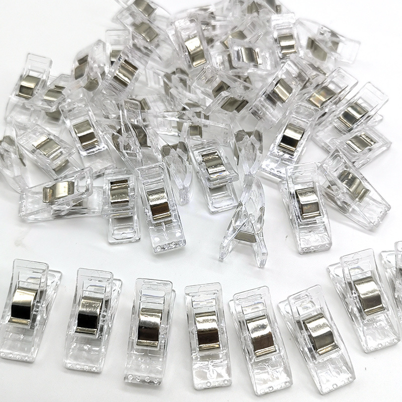 50 pièces Clips de couture Clips colorés polyvalents en plastique artisanat crochet tricot sécurité vêtements Clips couleur reliure Clips papier: Laiton antique